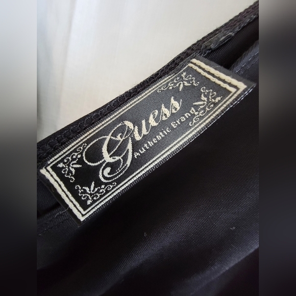 GUESS Y2K whimsygoth plunge vneck shirt mini dress - Picture 2 of 8